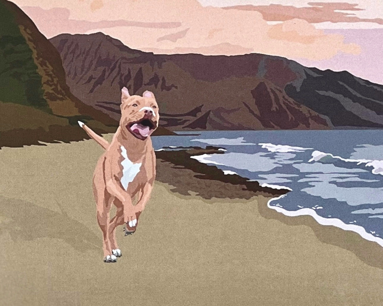 Pit Bull at Yokohama Beach