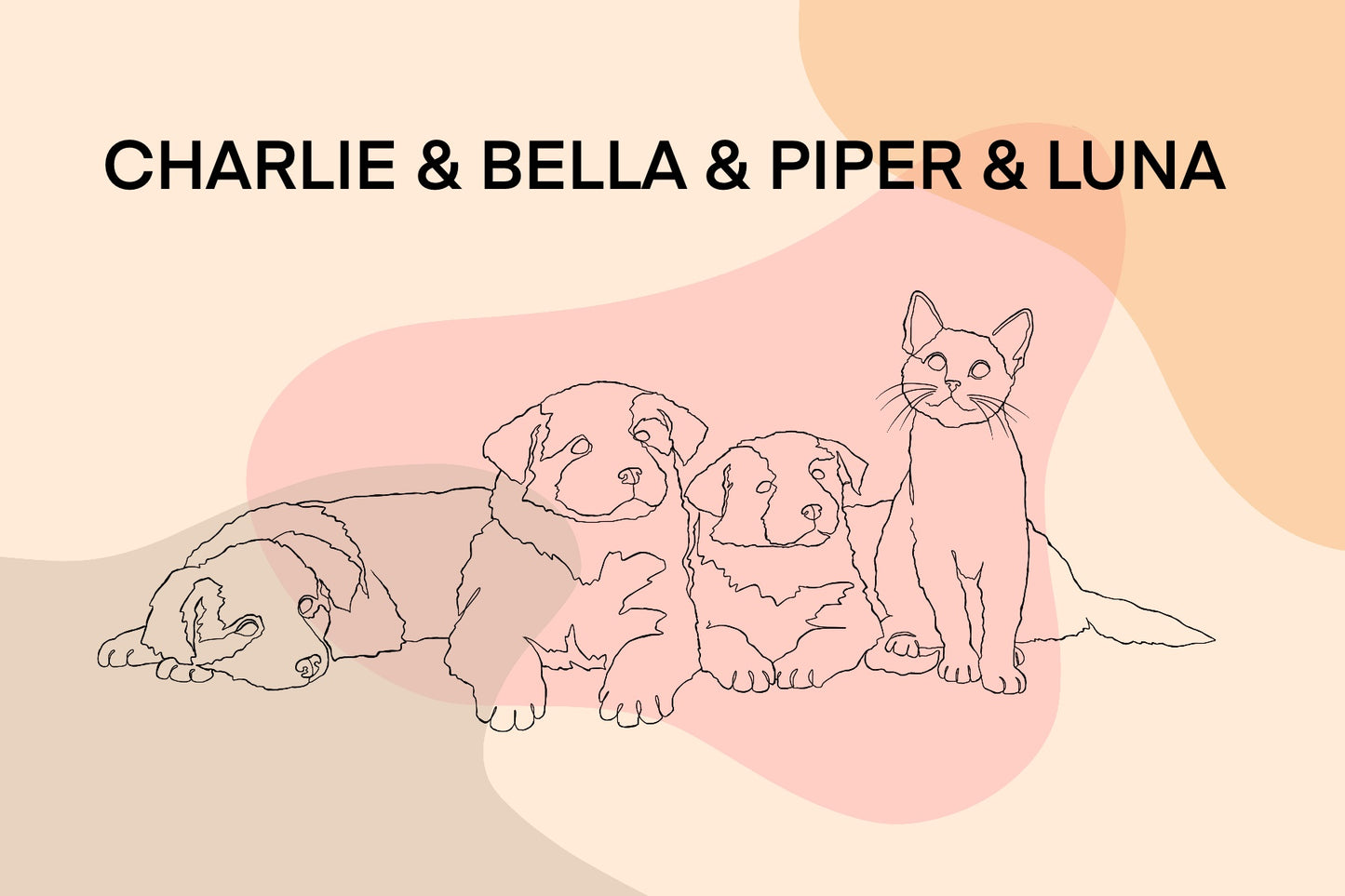 Digital Line Pet Portrait